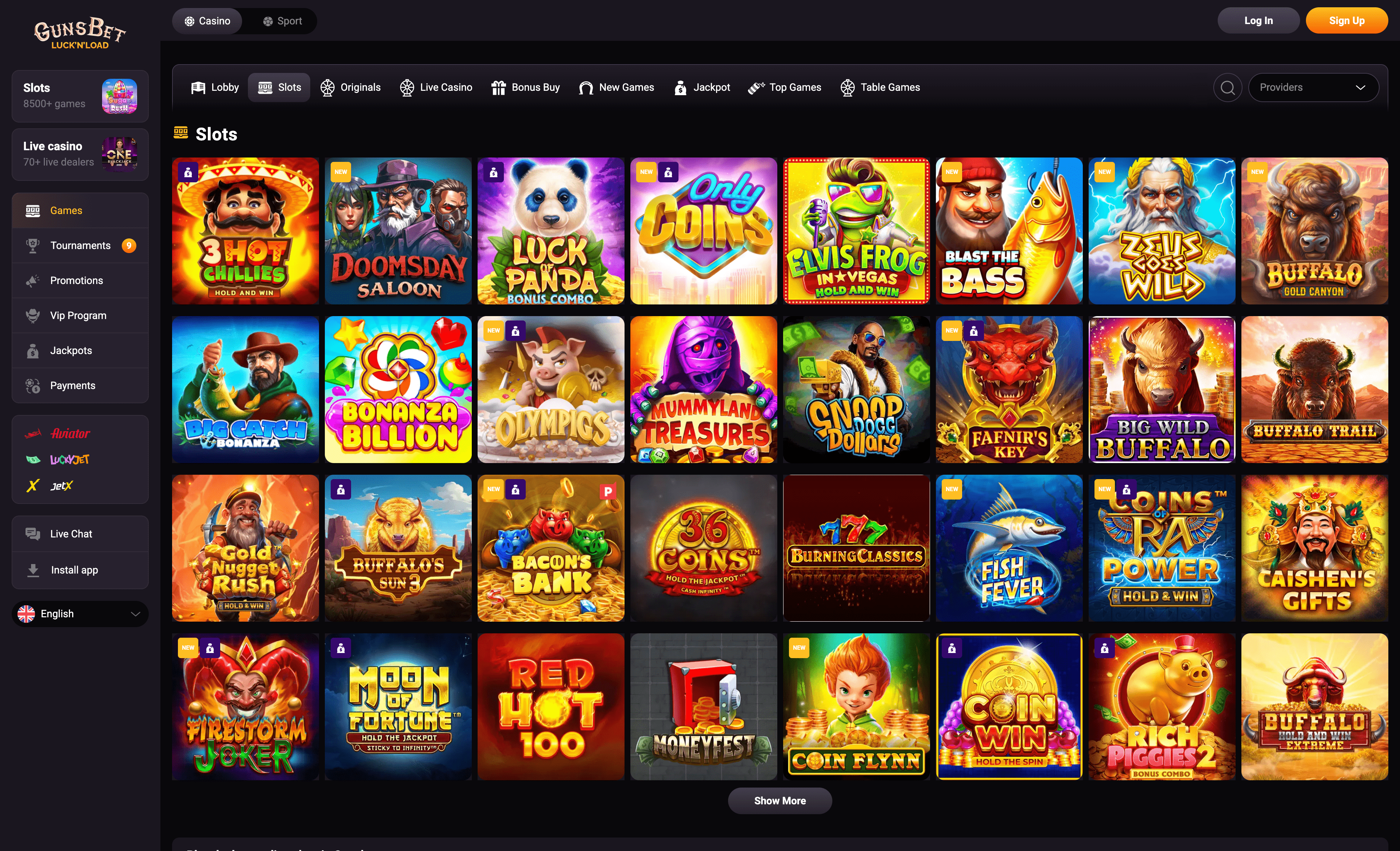 GunsBet Games Collection
